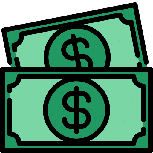 Illustration of dollar bills