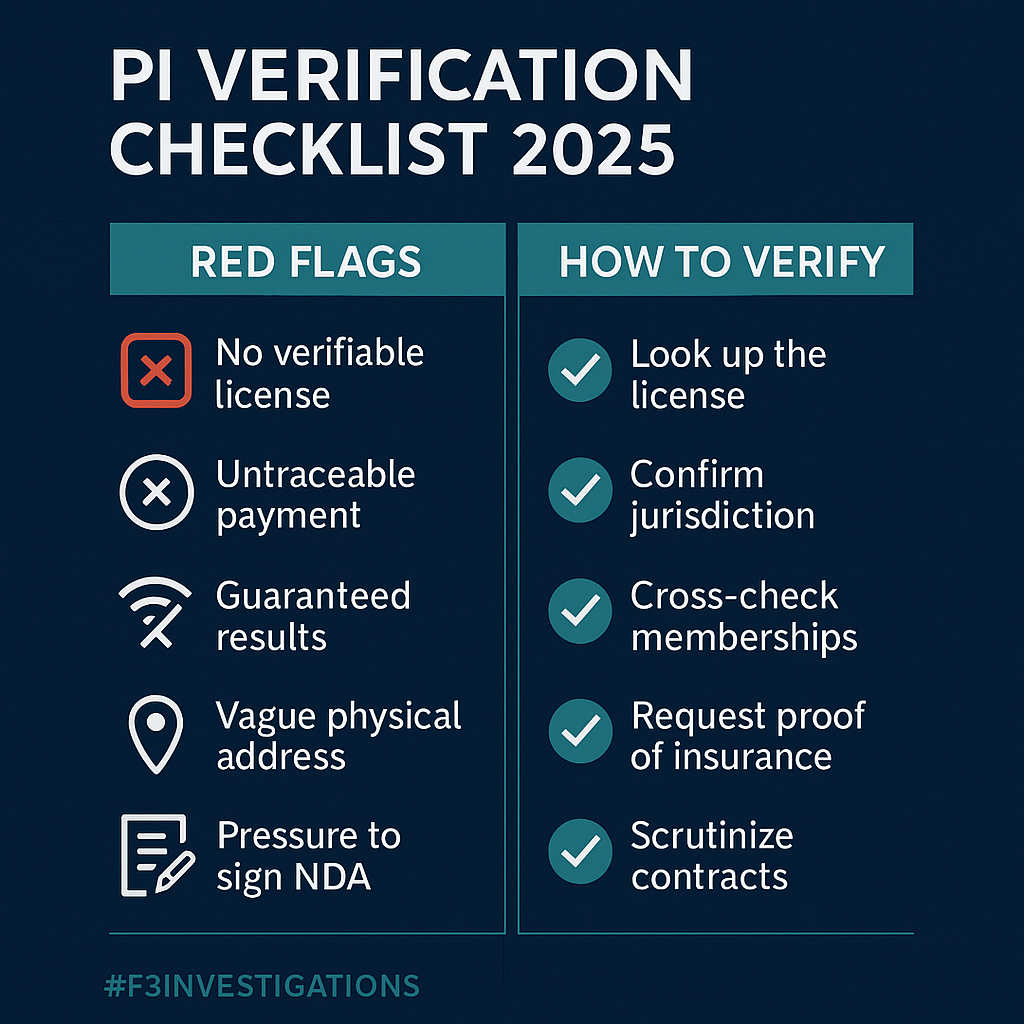 PI Verification Checklist 2025: Red Flags and Verification